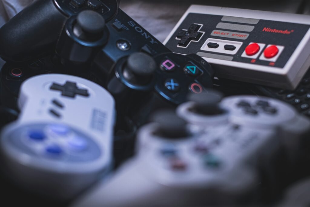 Control de videojuegos blanco inalámbrico